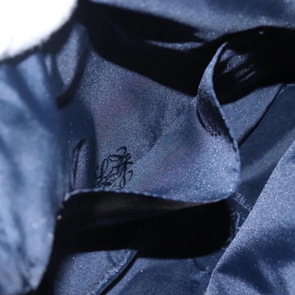 LOEWE Anagram Chain Shoulder Bag Leather Gray Gold Auth mr1092 - Picture 12 of 16